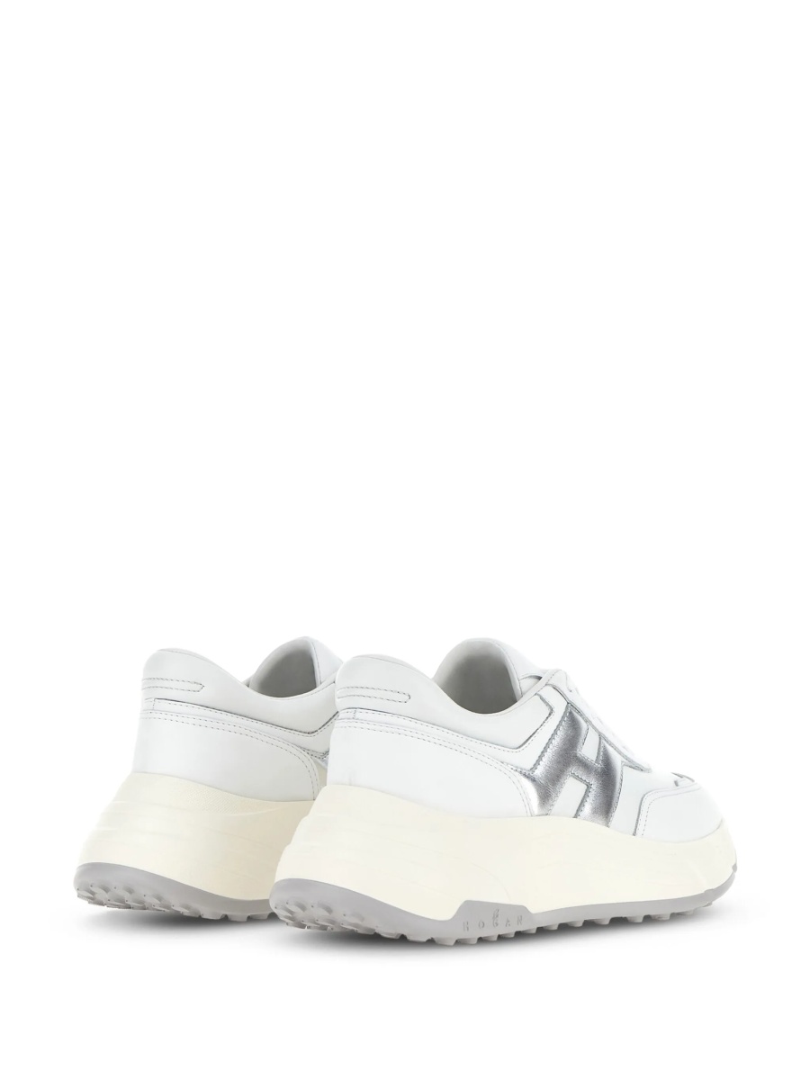 Sneakers Hogan albi din piele - Img 3