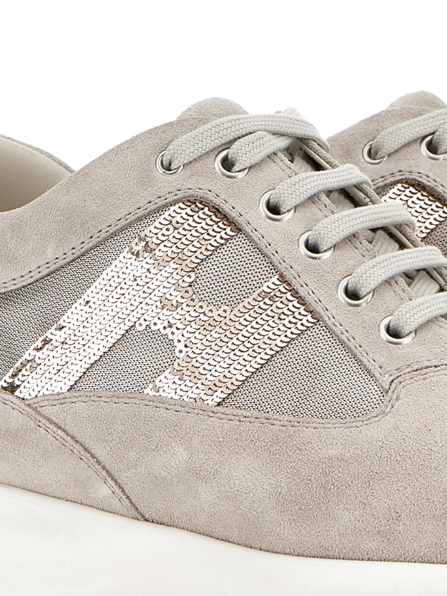 Sneakers Hogan interactive gri din piele - Img 5