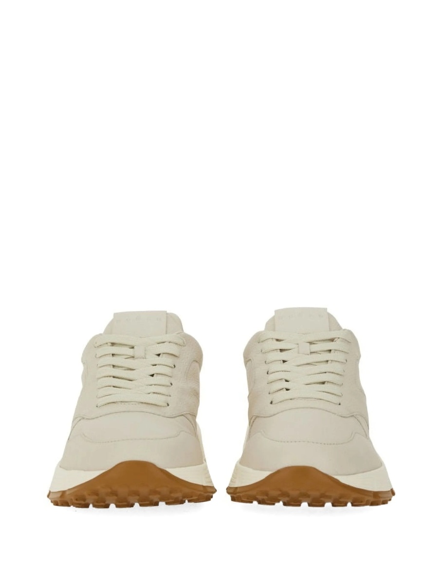Sneakers Hogan neutri din piele - Img 3