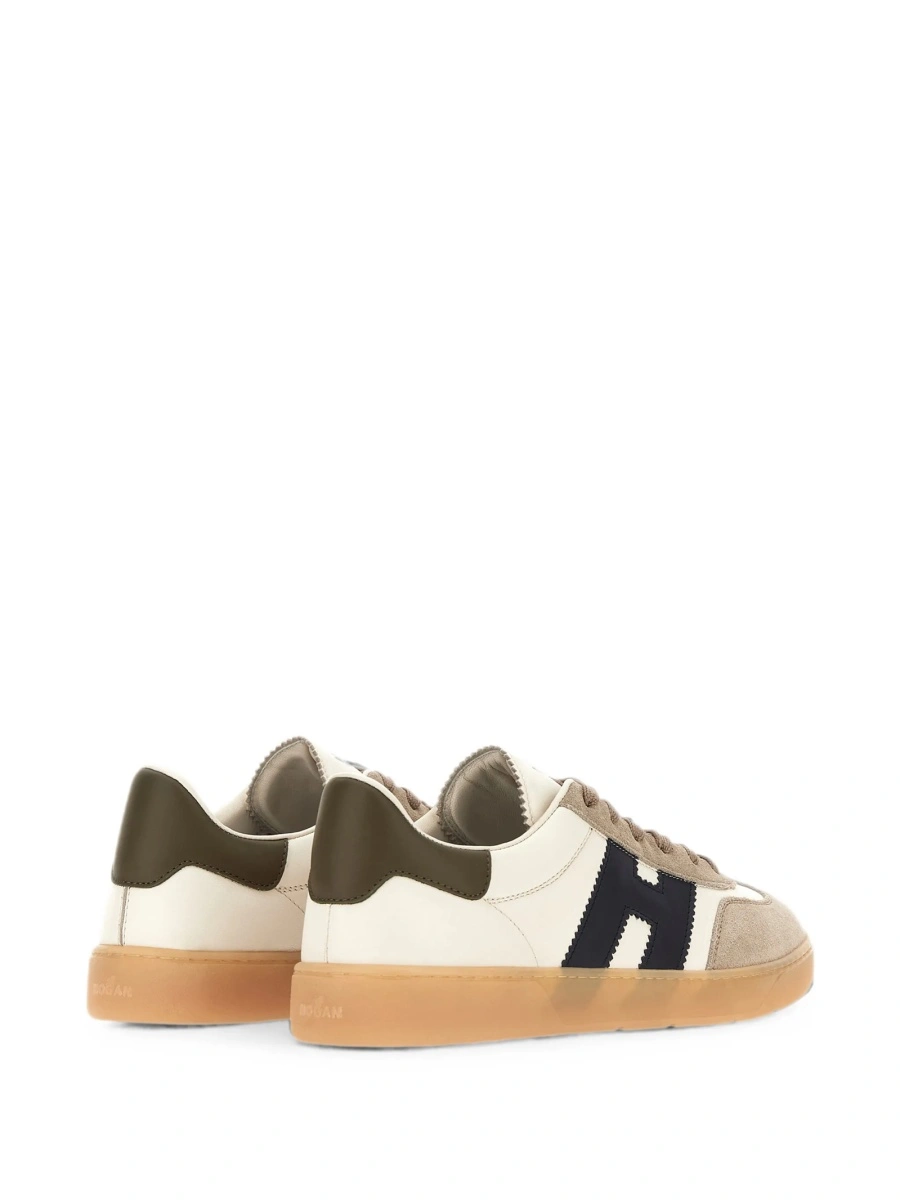 Sneakers Hogan neutri din piele - Img 7