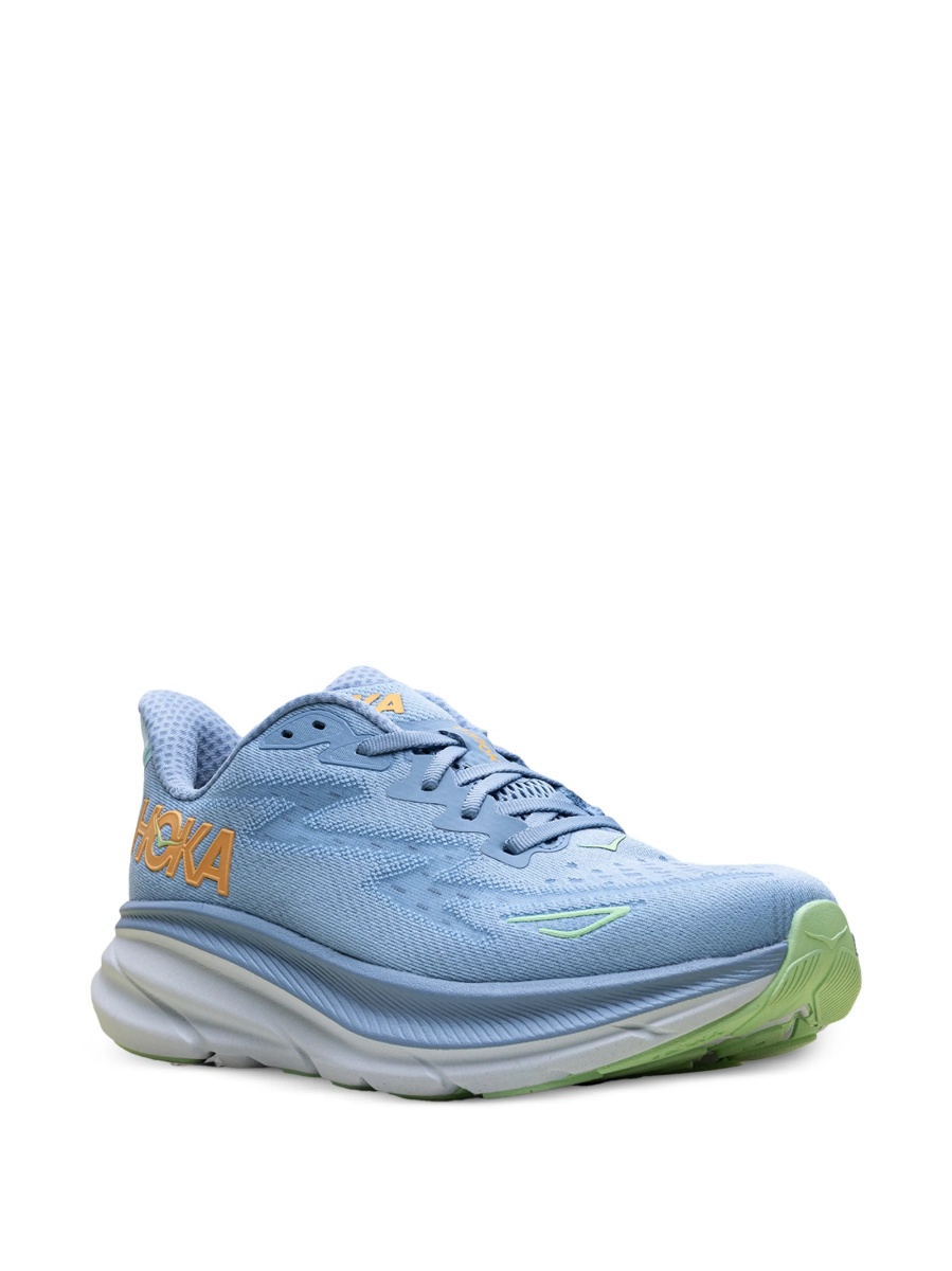 Sneakers Hoka One One albastri din material textil - Img 2