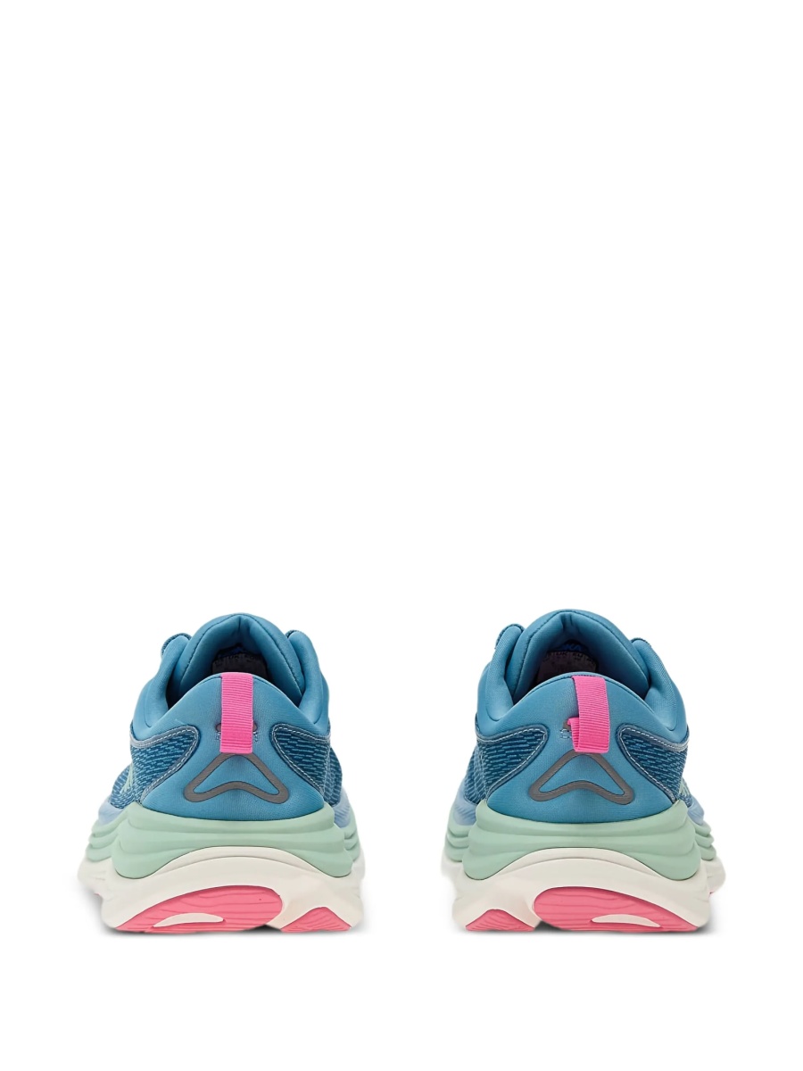 Sneakers Hoka One One albastri din material textil - Img 3