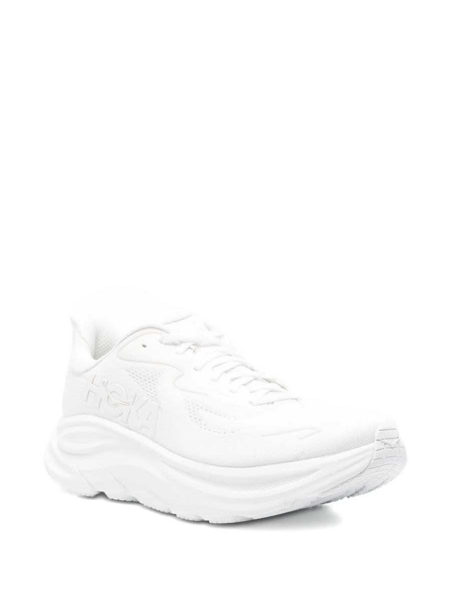 Sneakers Hoka One One albi din material textil - Img 2