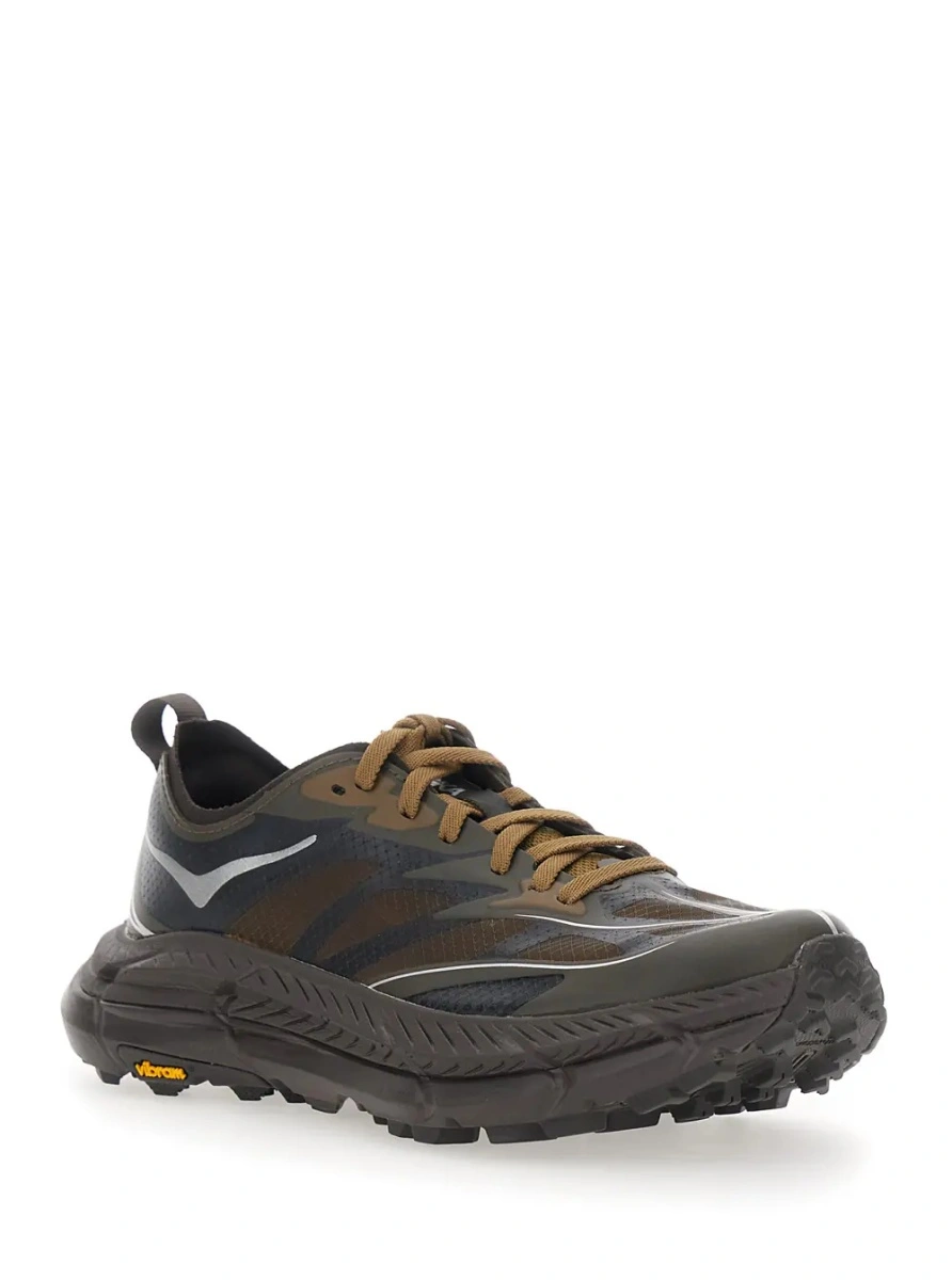 Sneakers Hoka One One maro din material textil - Img 2
