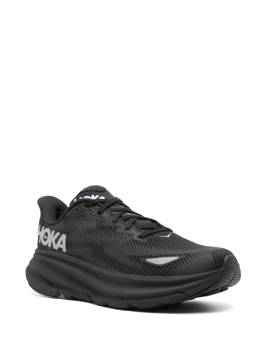 Sneakers Hoka One One negri din material textil si poliuretan - Img 2