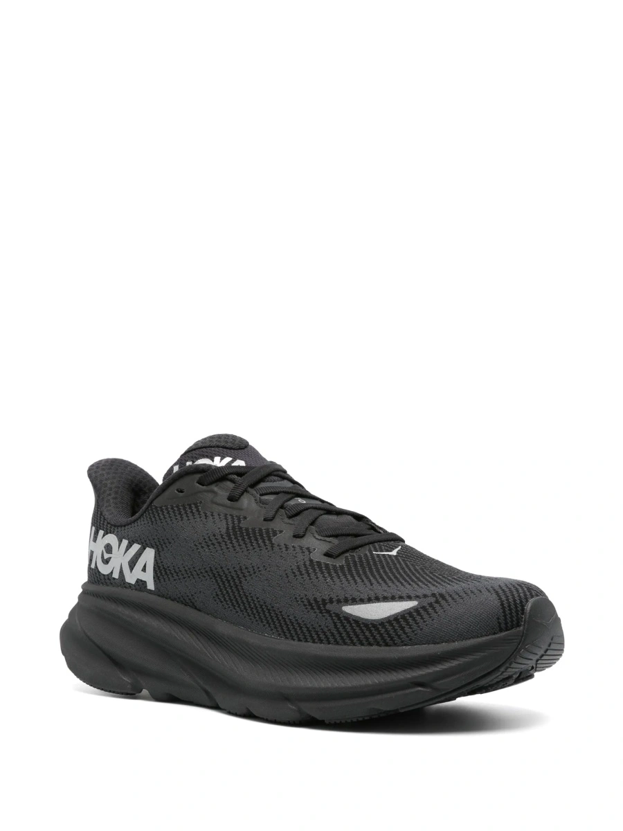 Sneakers Hoka One One negri din material textil si poliuretan - Img 2