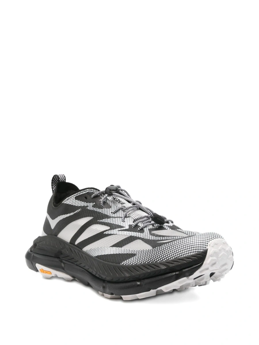 Sneakers Hoka One One negri din material textil - Img 2