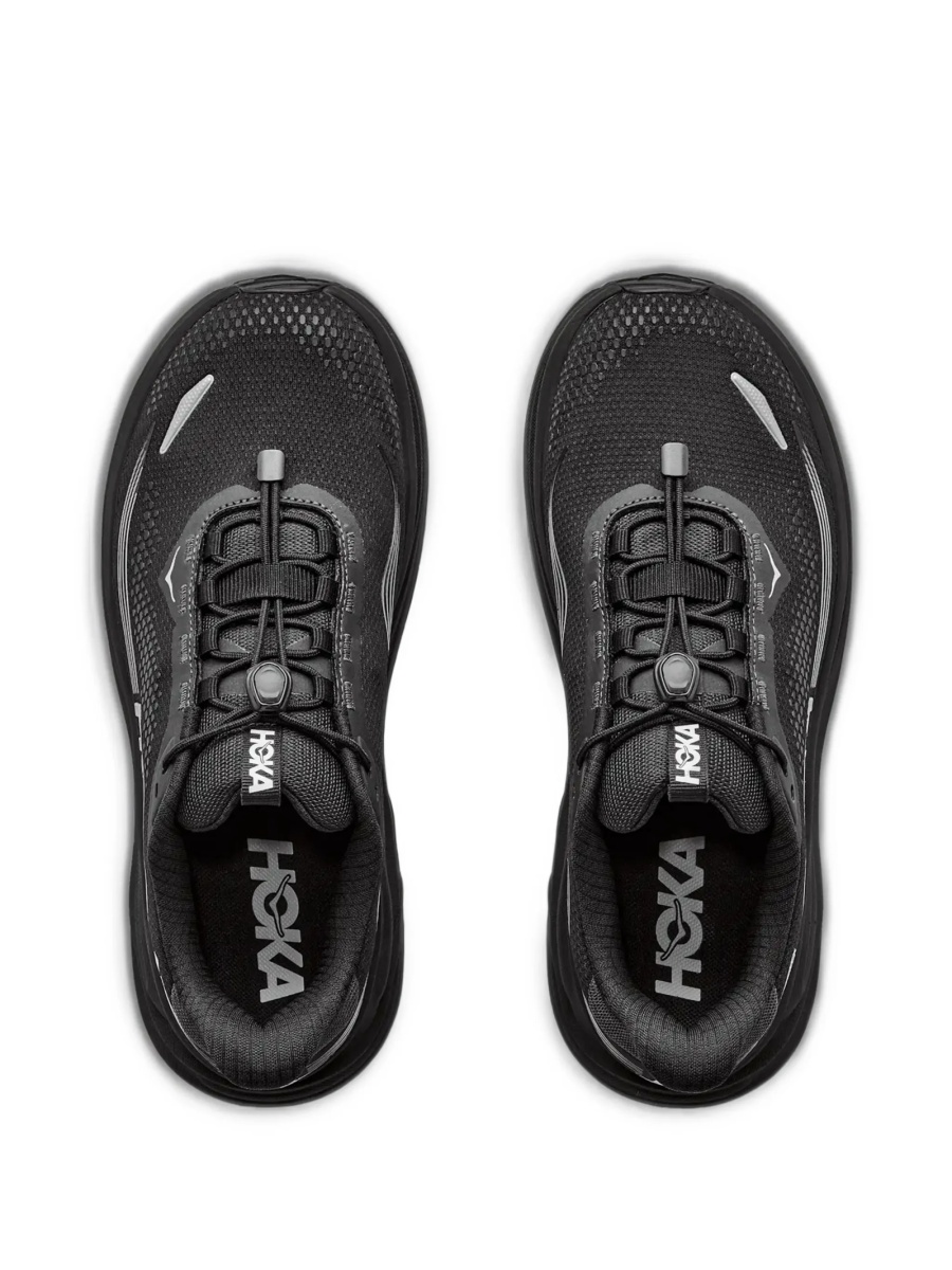 Sneakers Hoka One One negri din material textil - Img 5