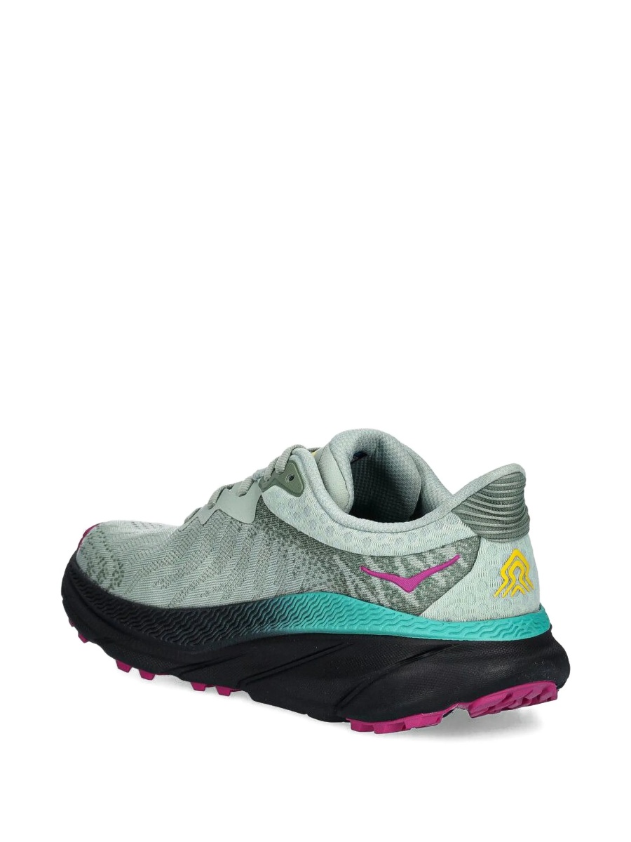 Sneakers Hoka One One verzi din material textil - Img 3