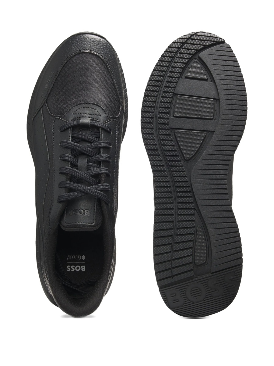 Sneakers Hugo Boss negri din poliamida si poliester reciclat - Img 4