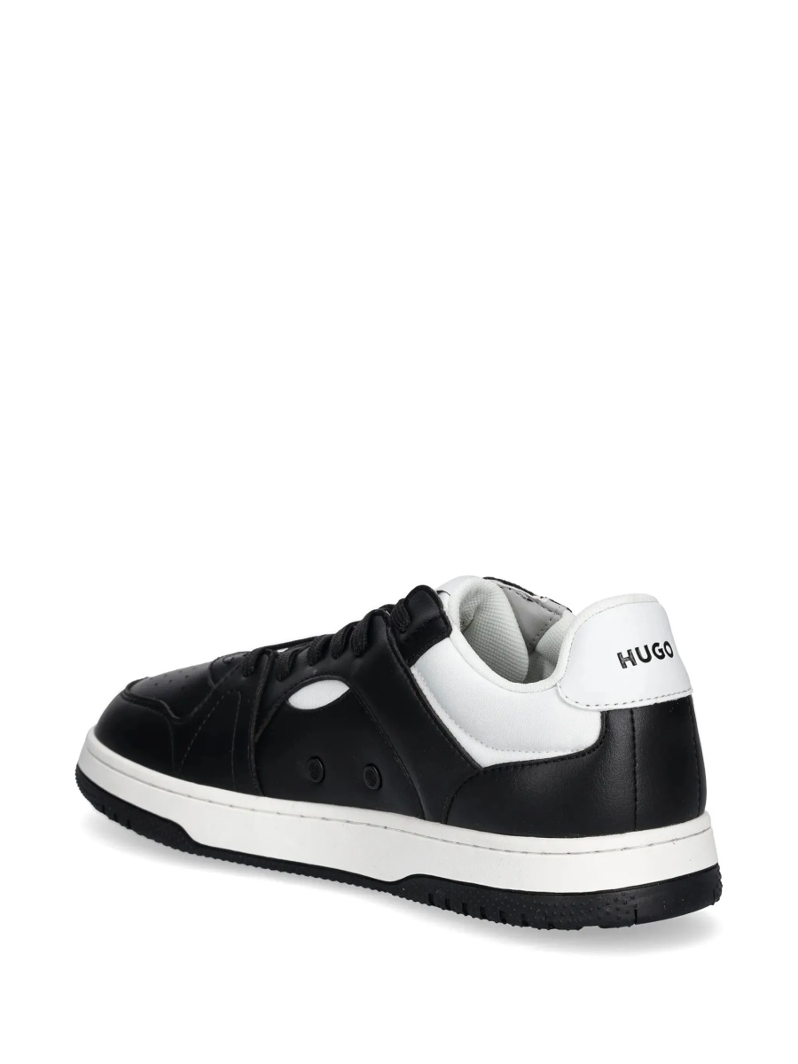 Sneakers Hugo Boss negri din polyester si poliuretan - Img 3
