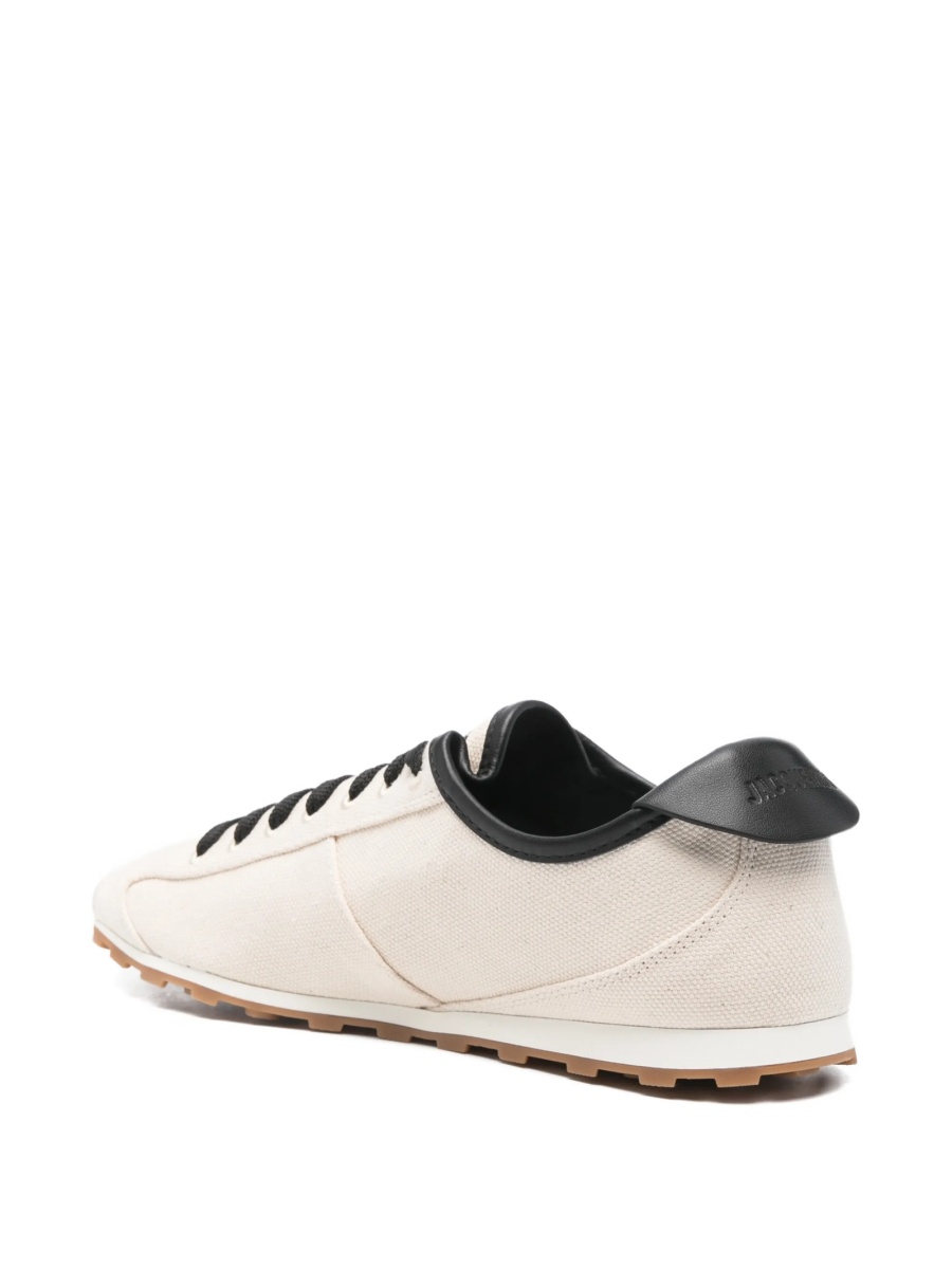 Sneakers JACQUEMUS neutri din bumbac organic - Img 3
