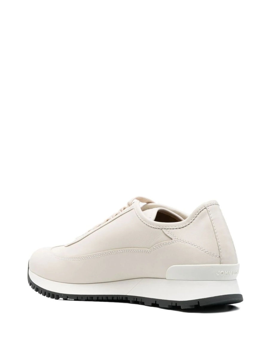 Sneakers JOHN LOBB albi din piele - Img 4