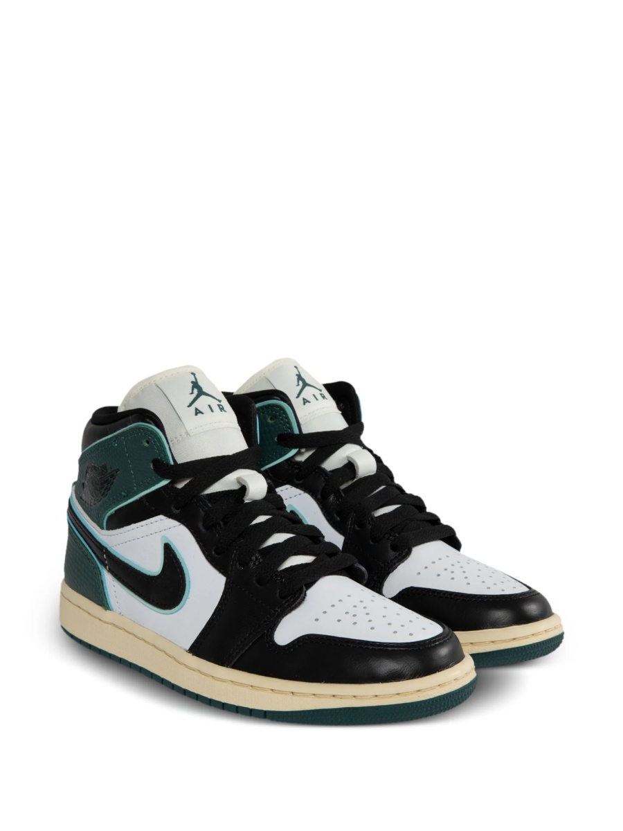 Sneakers Jordan air jordan 1 verzi din piele eco si piele - Img 2