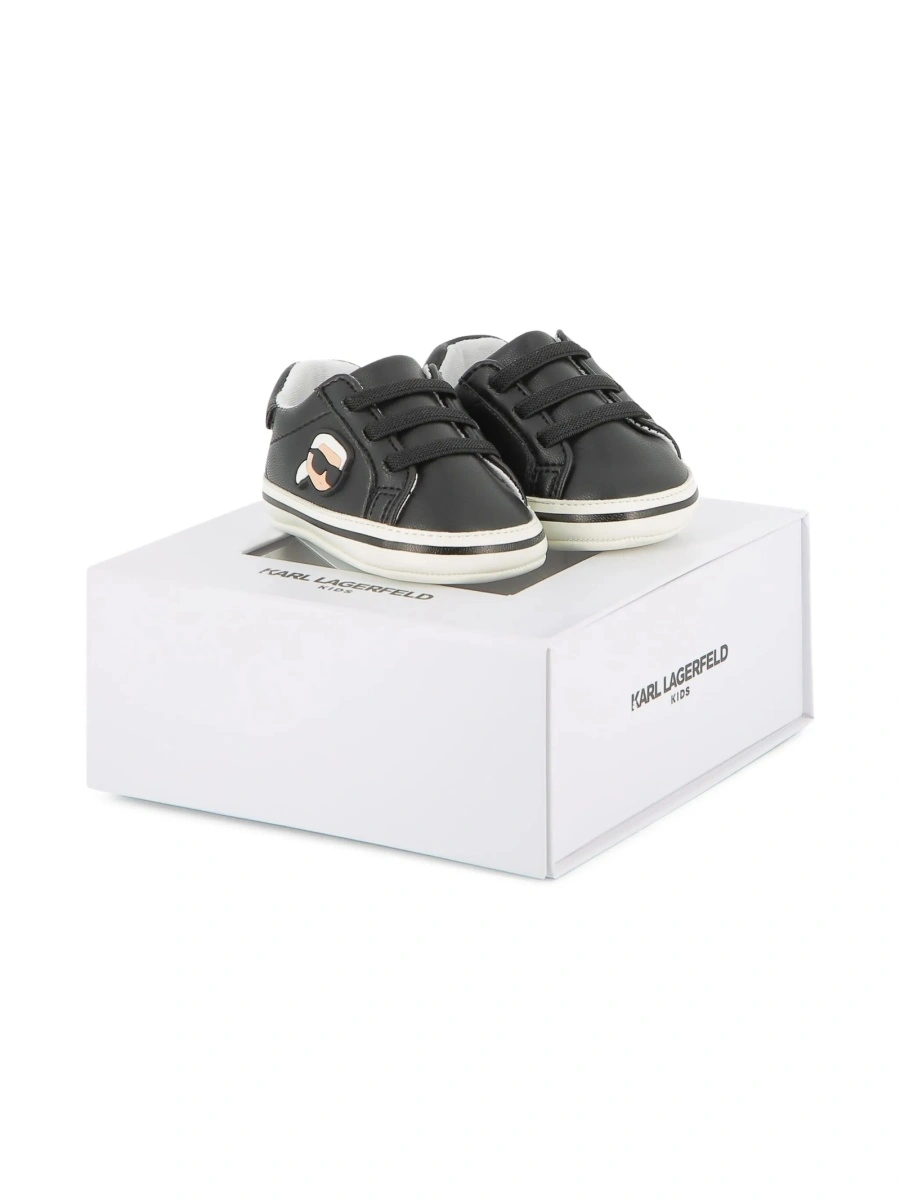 Sneakers Karl Lagerfeld negri din piele eco - Img 2