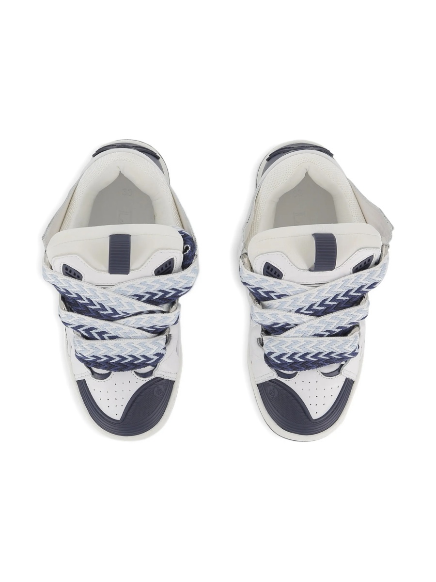 Sneakers Lanvin albi din piele - Img 4