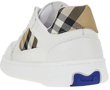 Sneakers Leather and Check fabric 'Terrace' sneakers - Img 3