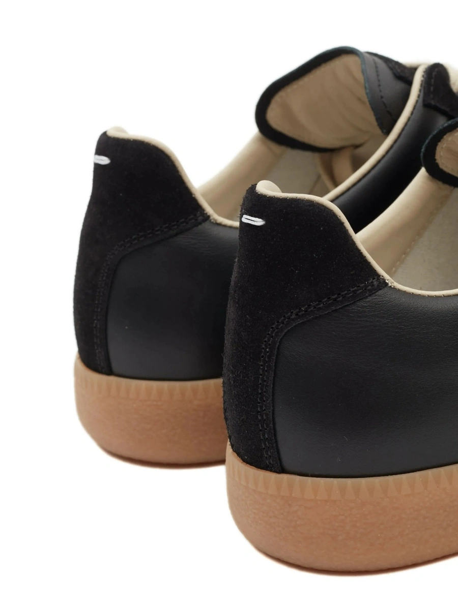 Sneakers Maison Margiela replica negri din piele - Img 5