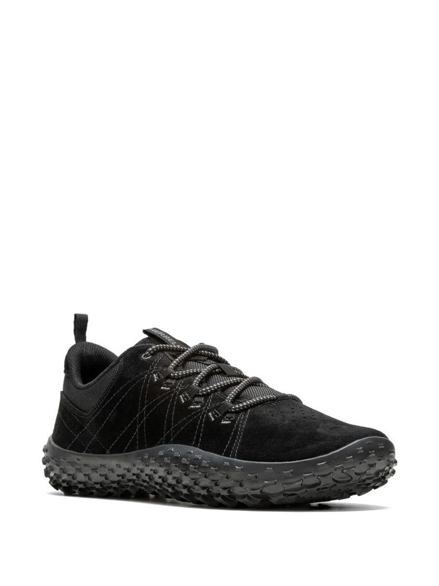Sneakers Merrell negri din material textil si piele intoarsa - Img 2