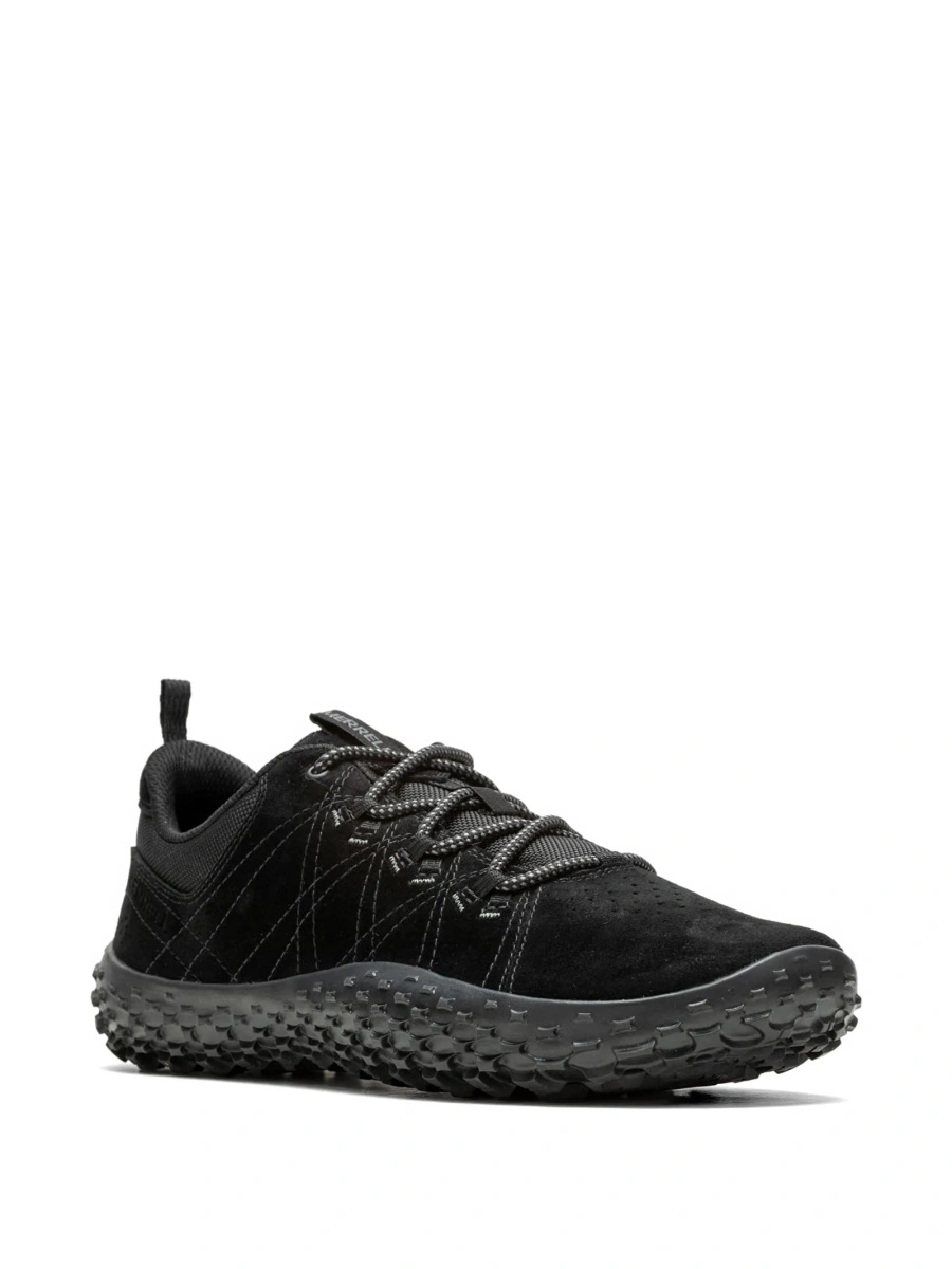 Sneakers Merrell negri din material textil si piele intoarsa - Img 2