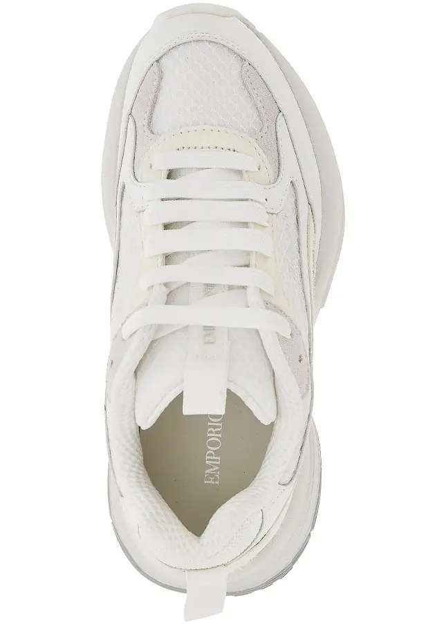 Sneakers Mesh sneakers with leather details - Img 4