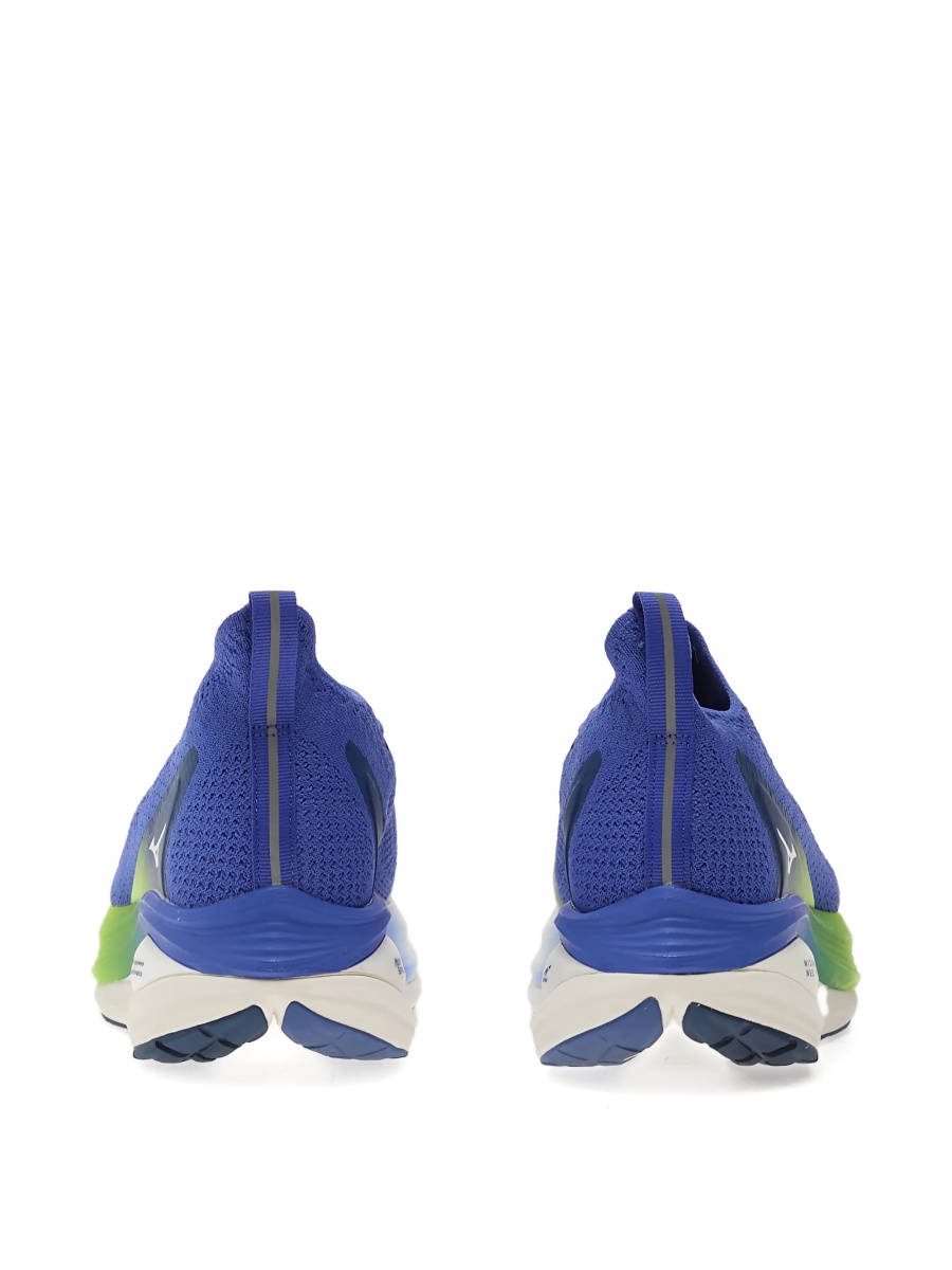 Sneakers Mizuno albastri din material textil si poliuretan - Img 3