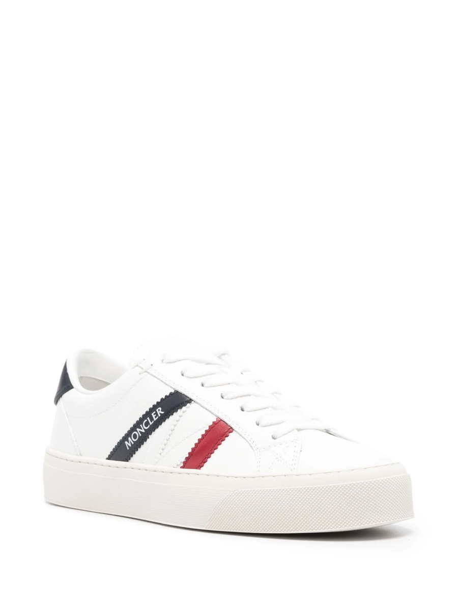 Sneakers Moncler albi din piele - Img 2