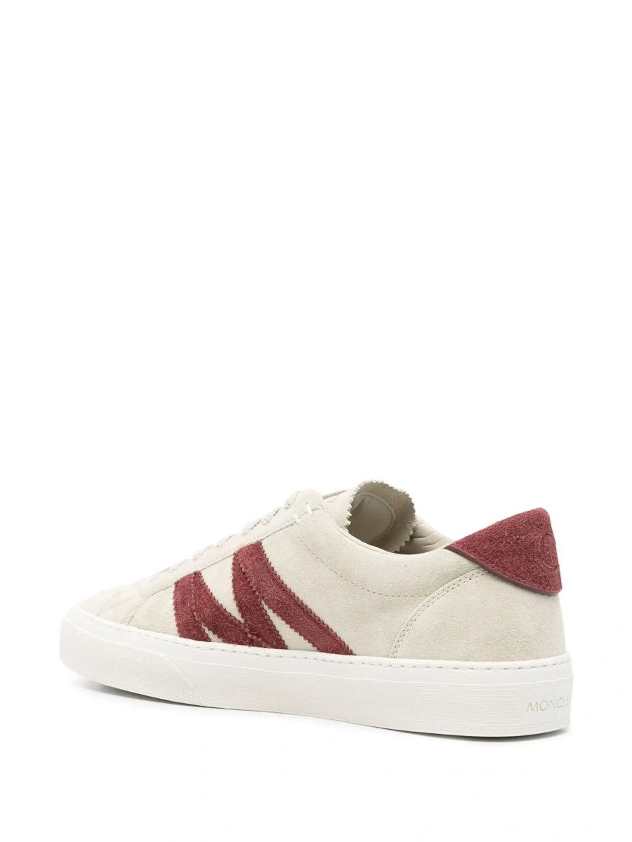 Sneakers Moncler albi din piele - Img 6