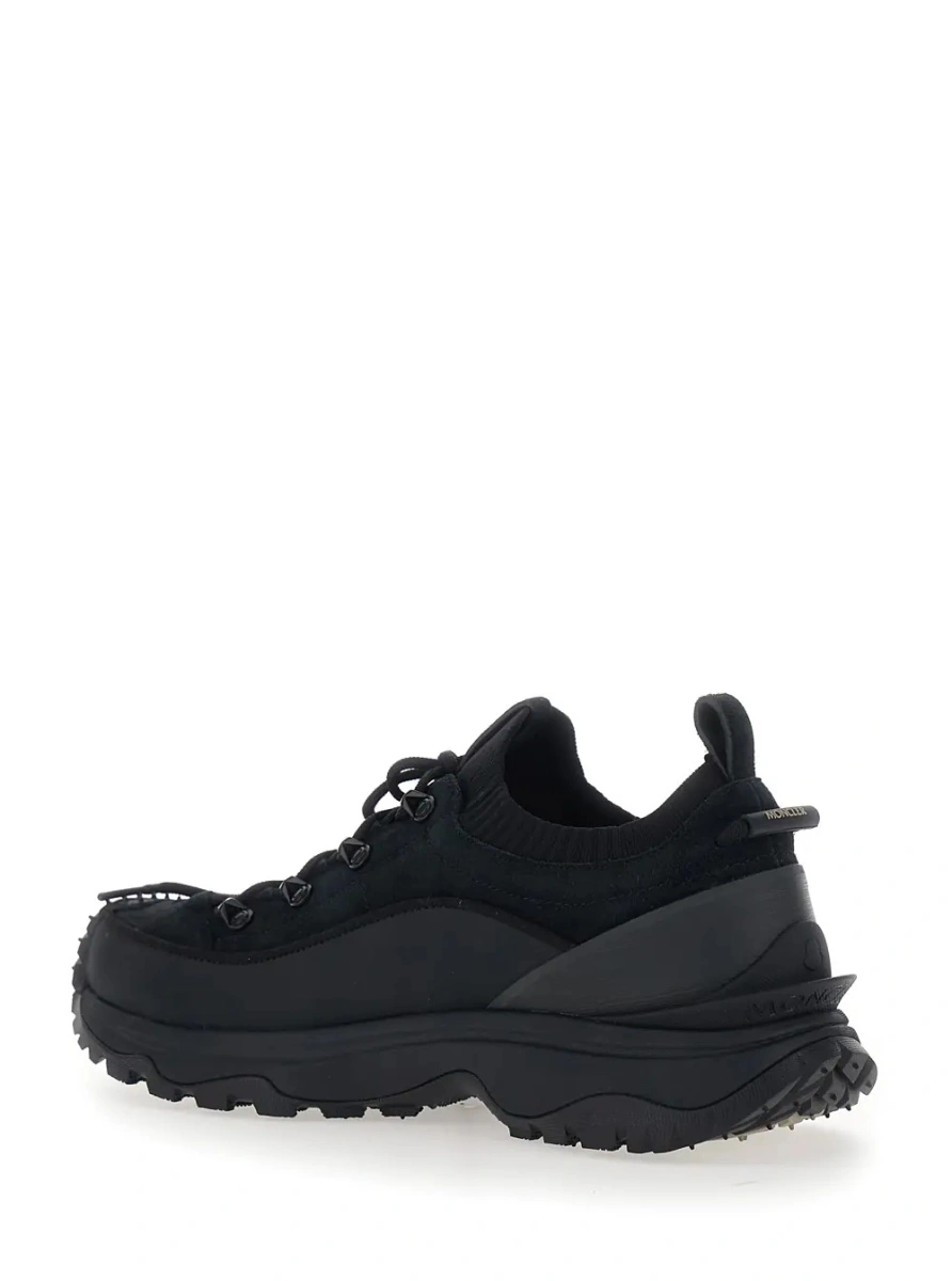 Sneakers Moncler 'Trailgrip' negri din piele - Img 3