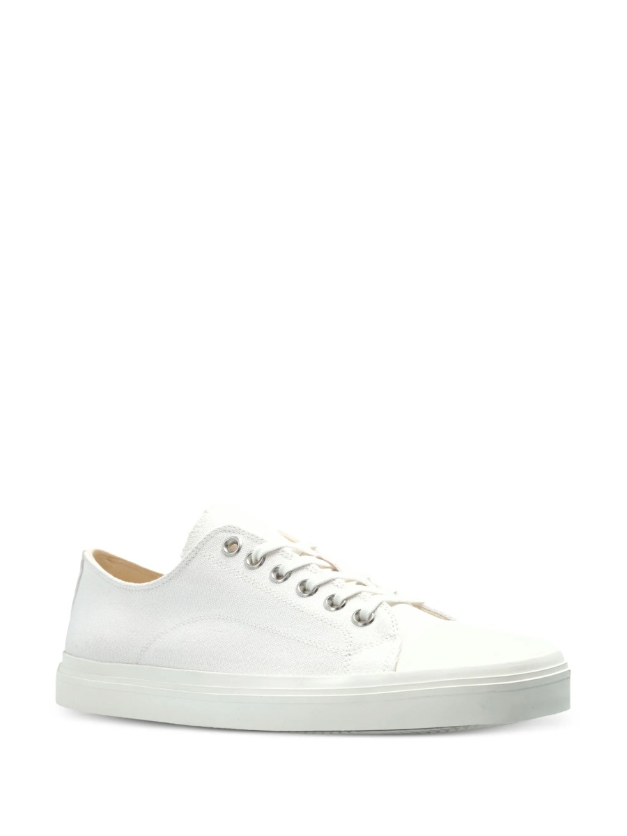 Sneakers Moschino albi din material textil - Img 2