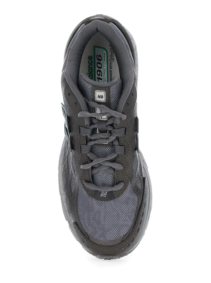 Sneakers New Balance '1906R' gri din fibra sintetica - Img 4