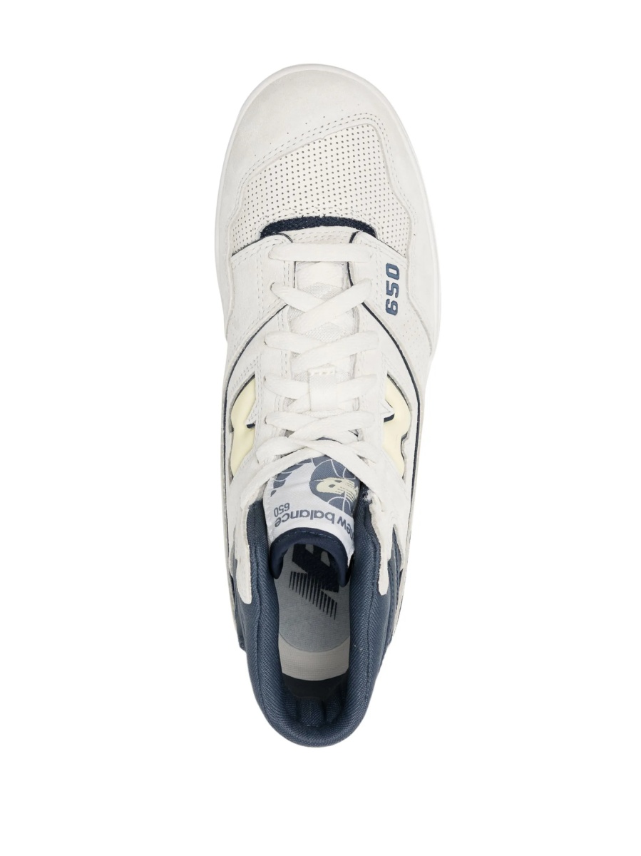 Sneakers New Balance albi din piele - Img 4