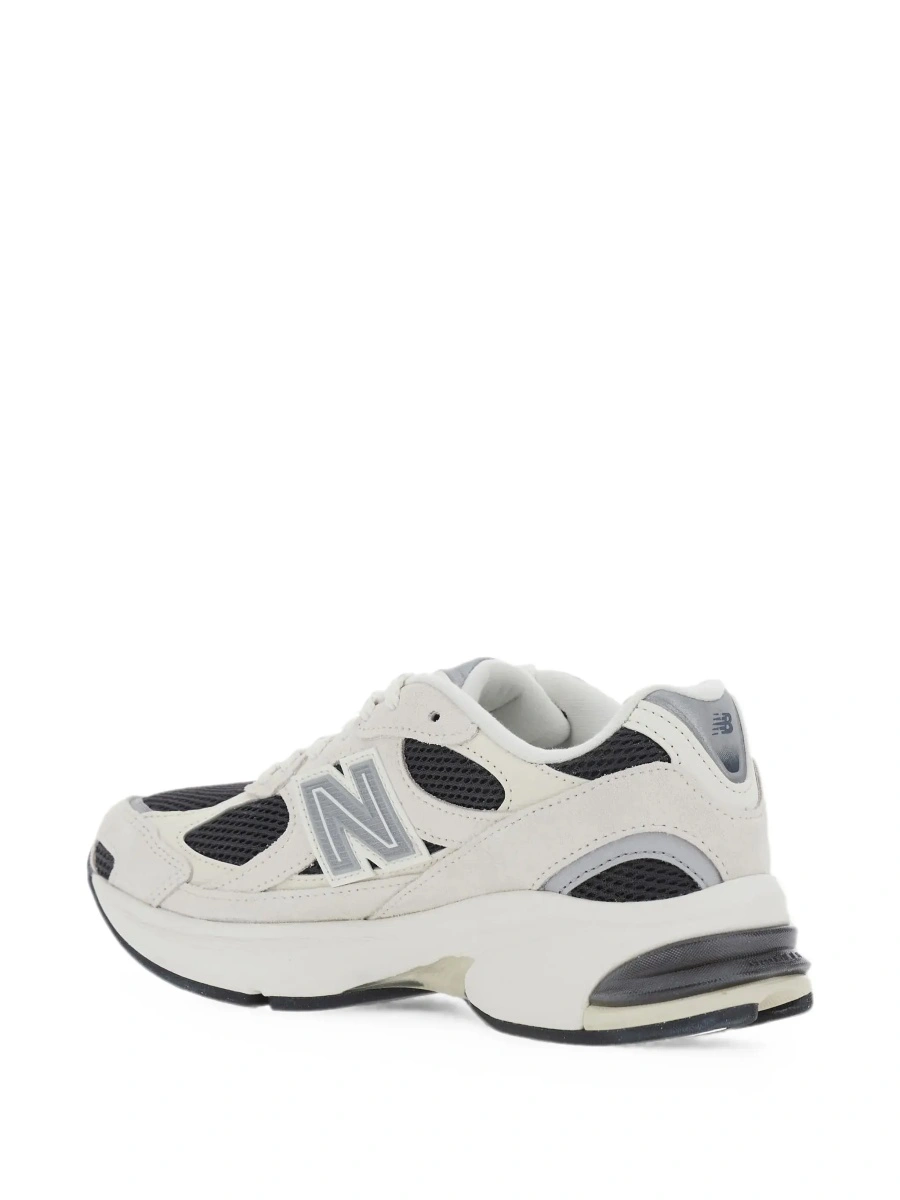 Sneakers New Balance bej din piele si material textil - Img 7