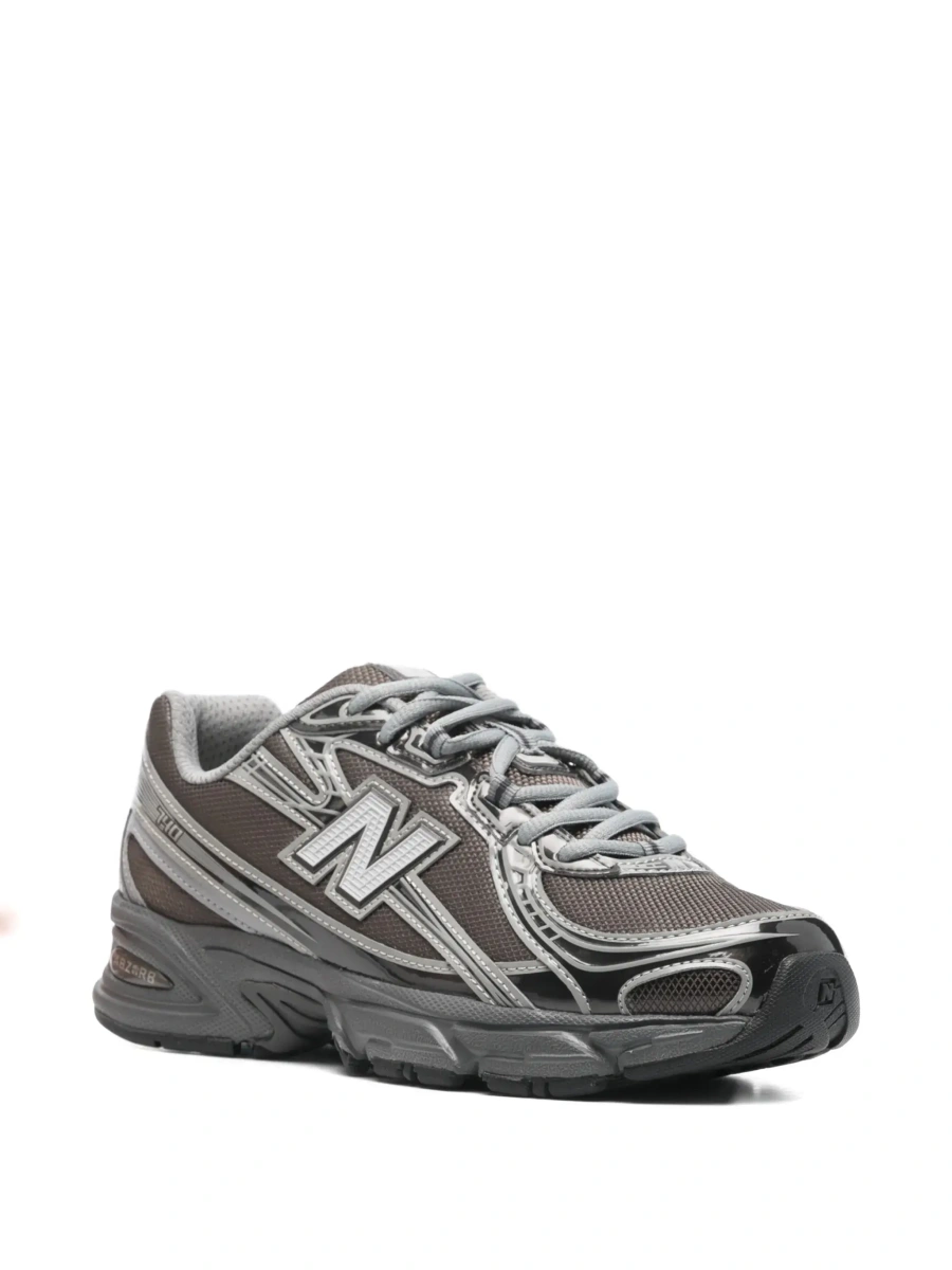 Sneakers New Balance gri din tesatura tehnica - Img 5