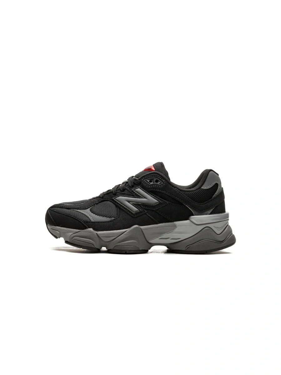 Sneakers New Balance Kids negri din piele intoarsa si plasa - Img 5