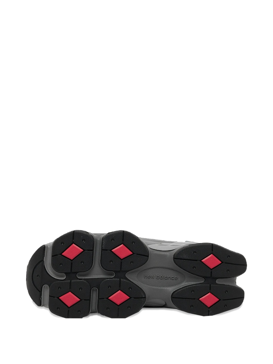 Sneakers New Balance Kids negri din piele intoarsa si plasa - Img 5