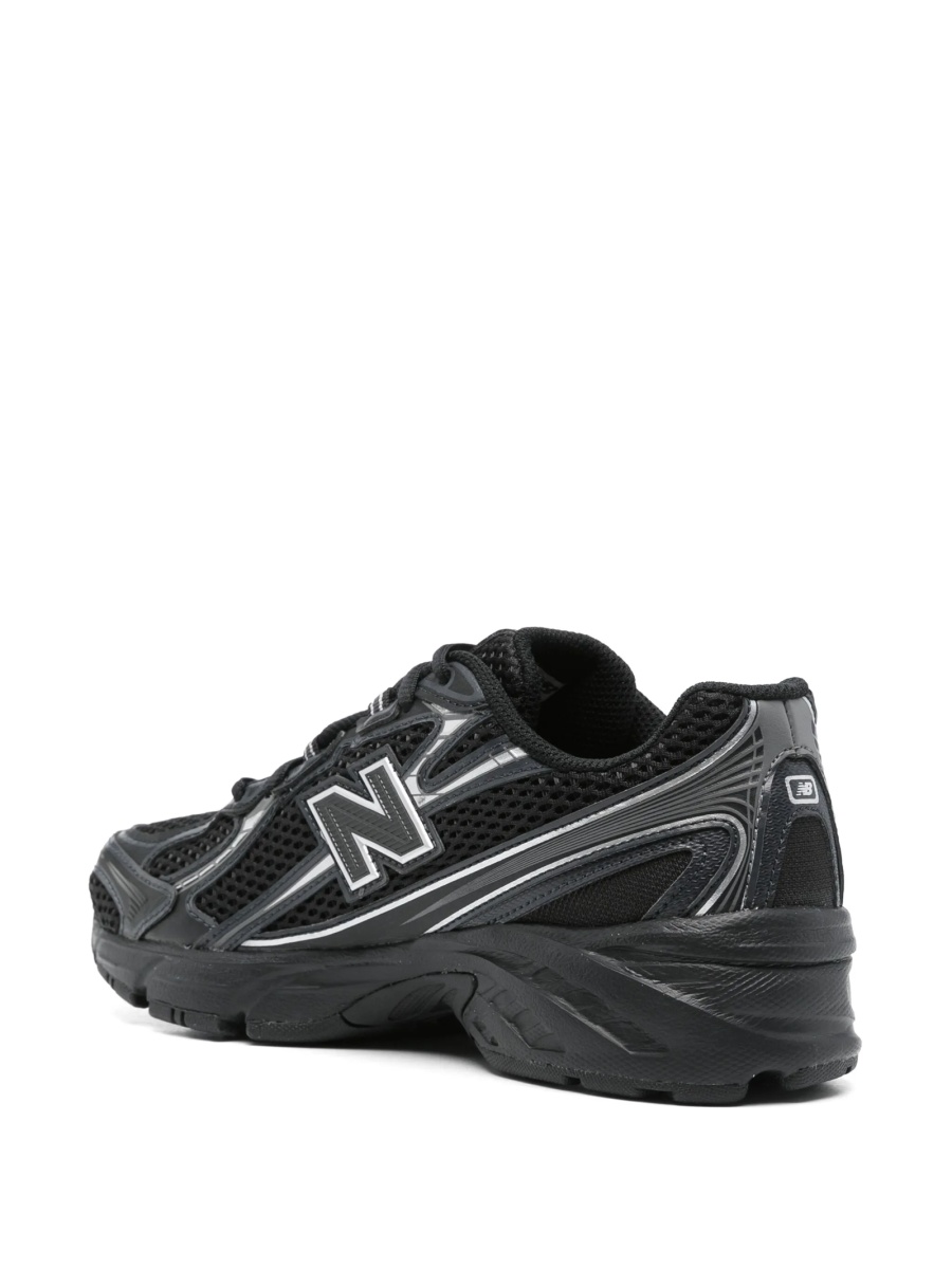 Sneakers New Balance negri din material textil si polyester - Img 3