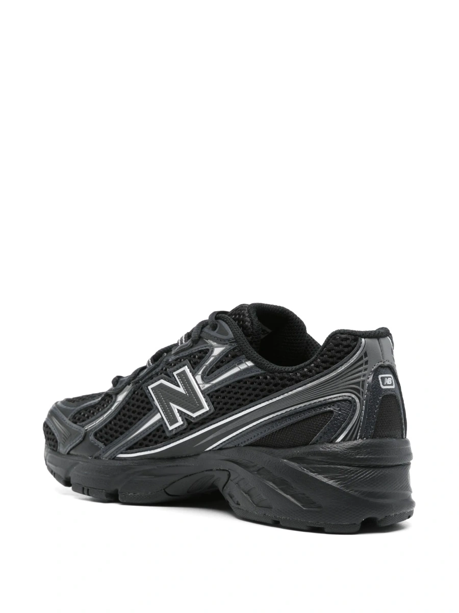 Sneakers New Balance negri din material textil si polyester - Img 3