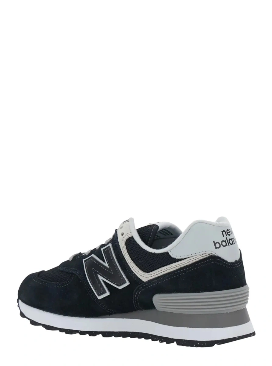 Sneakers New Balance negri din piele si material textil - Img 3