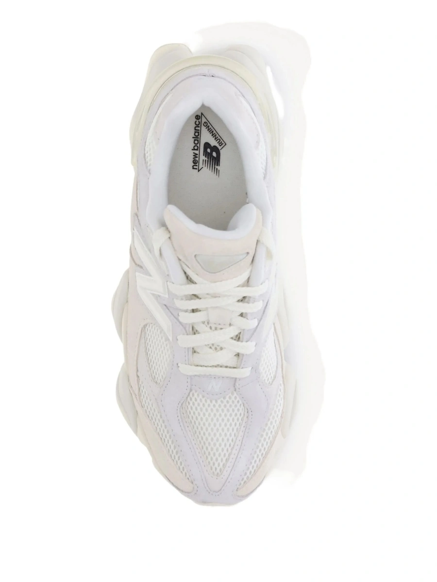 Sneakers New Balance neutri din piele intoarsa si plasa - Img 4