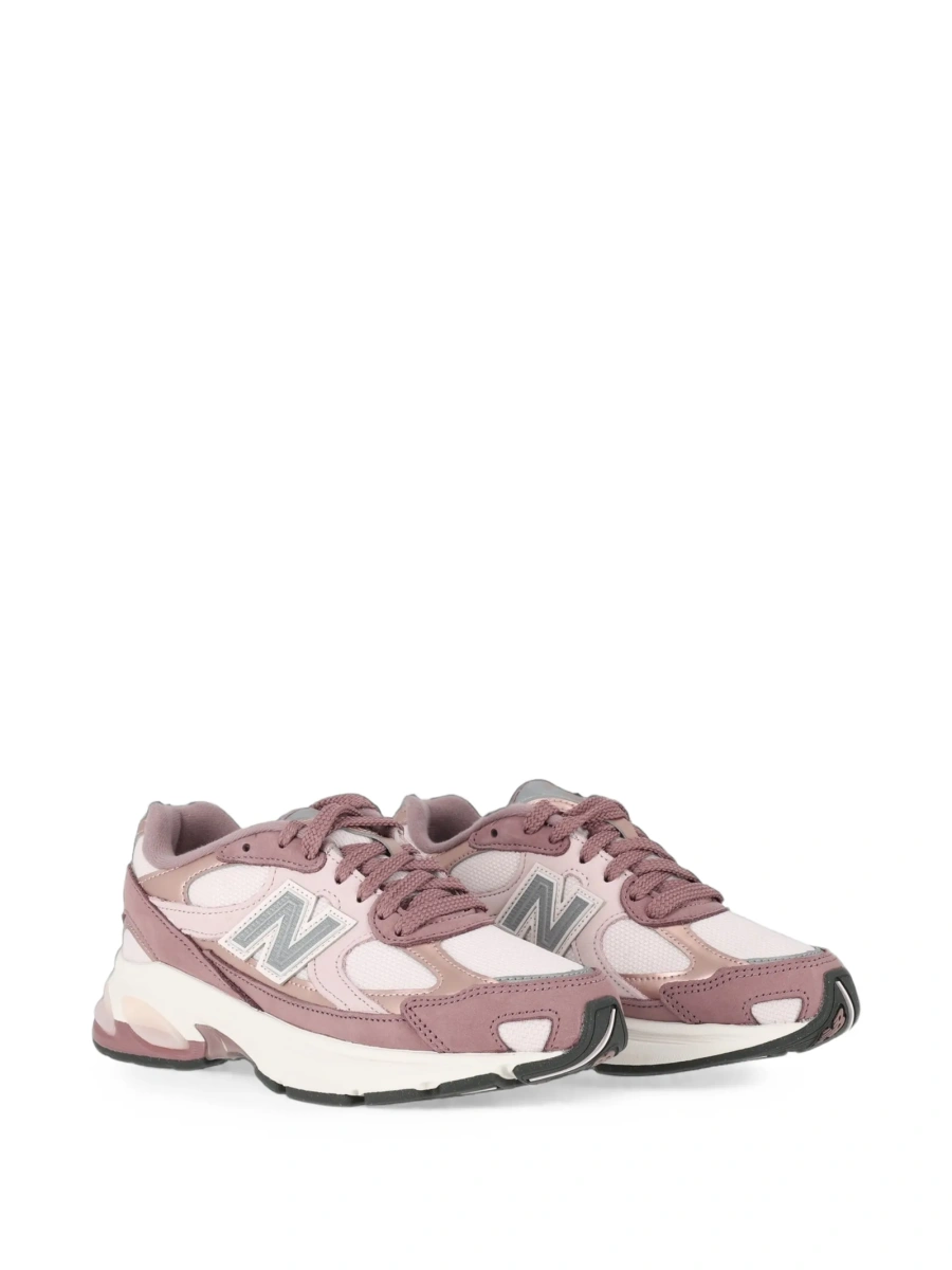 Sneakers New Balance roz din fibre si plasa - Img 2