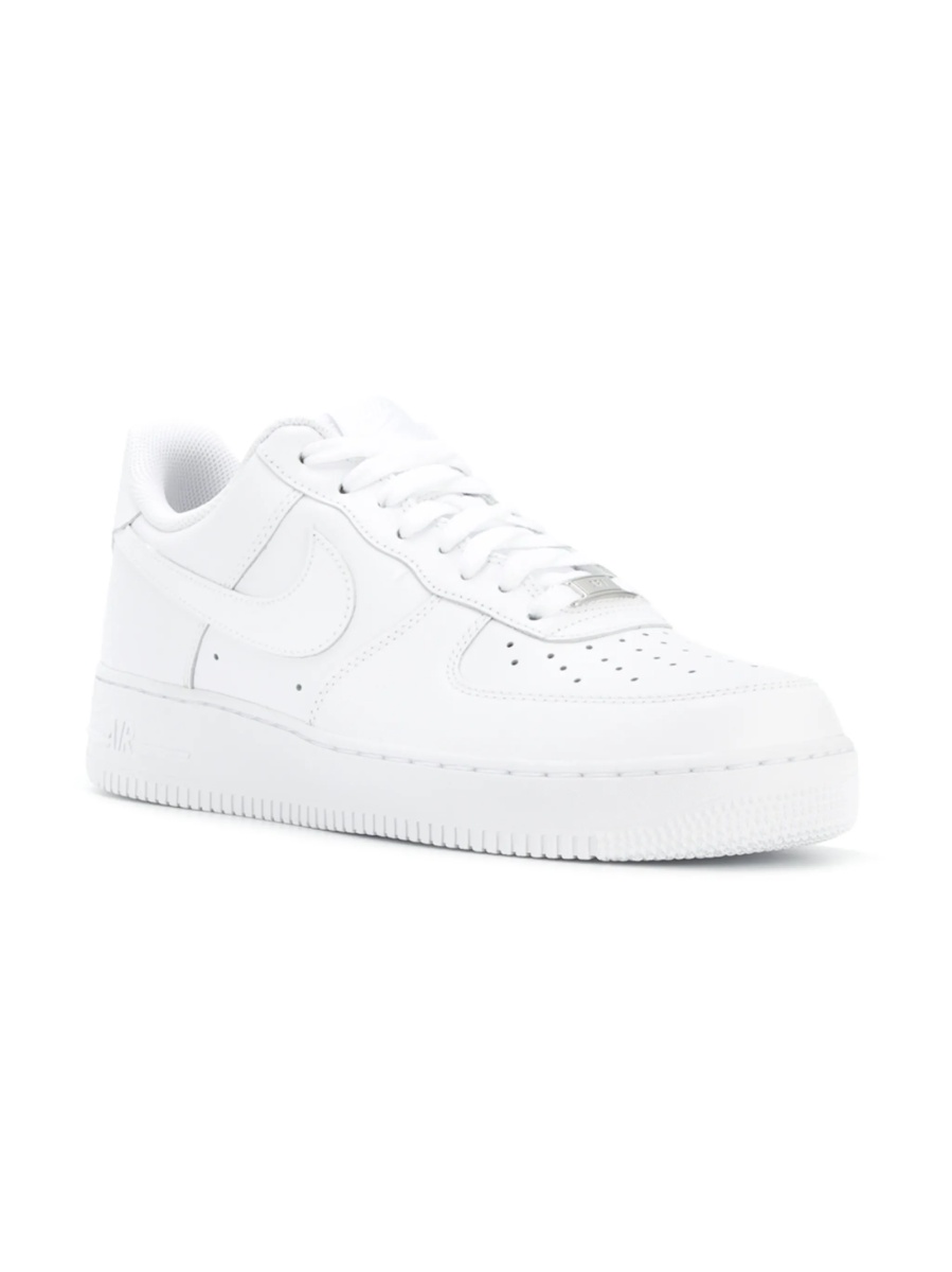 Sneakers Nike air force 1 albi din polyester si piele - Img 2