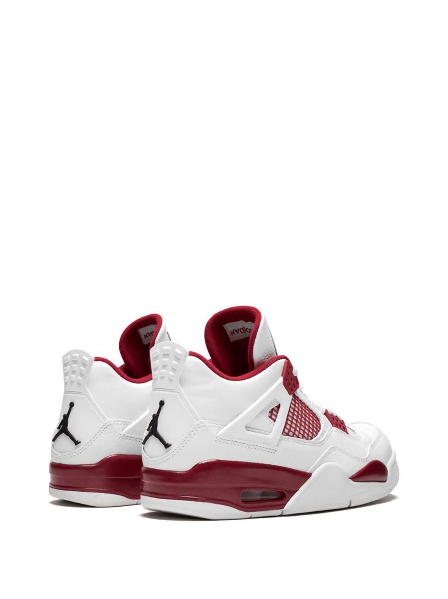Sneakers Nike air jordan 4 albi din piele - Img 3