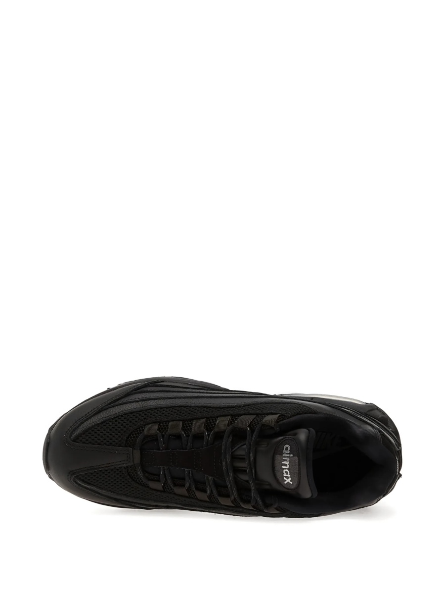 Sneakers Nike air max negri din material textil si piele - Img 4