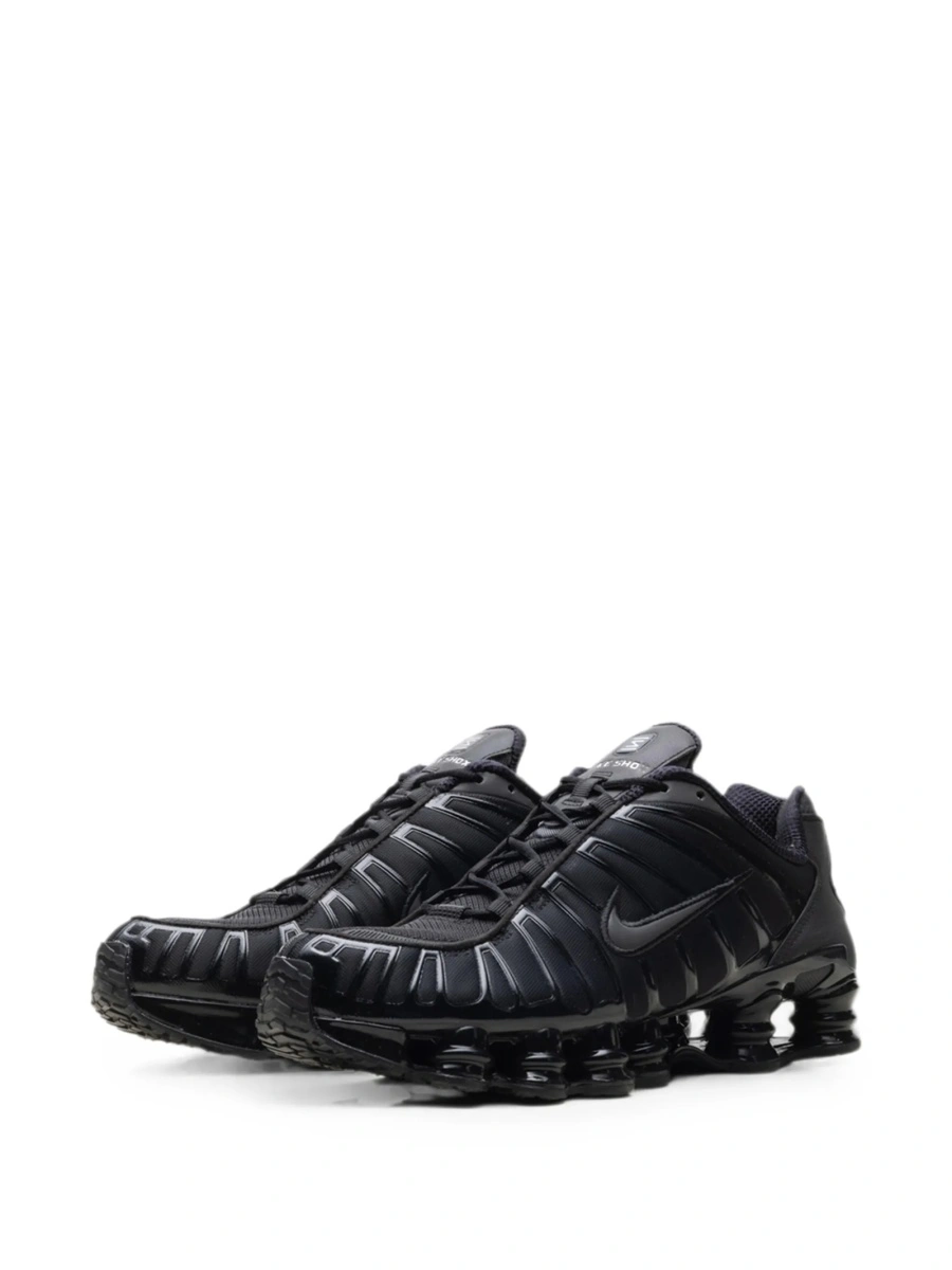 Sneakers Nike shox negri din material textil - Img 2