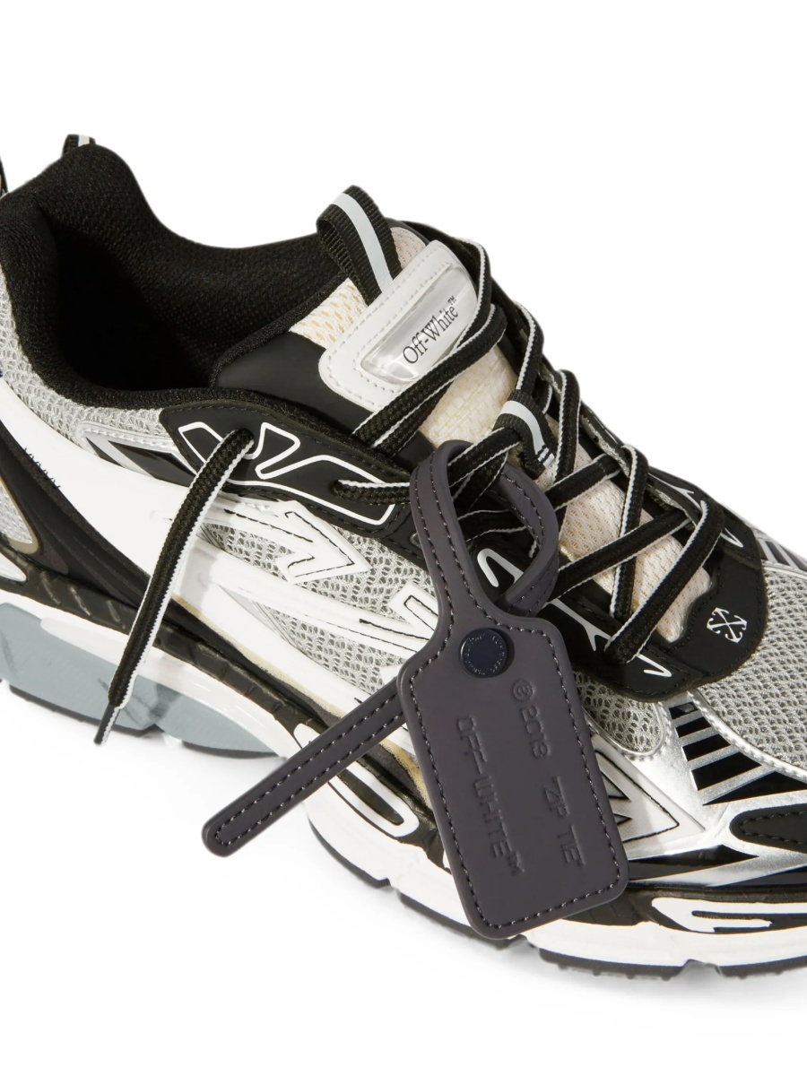 Sneakers Off-White gri din material textil - Img 5
