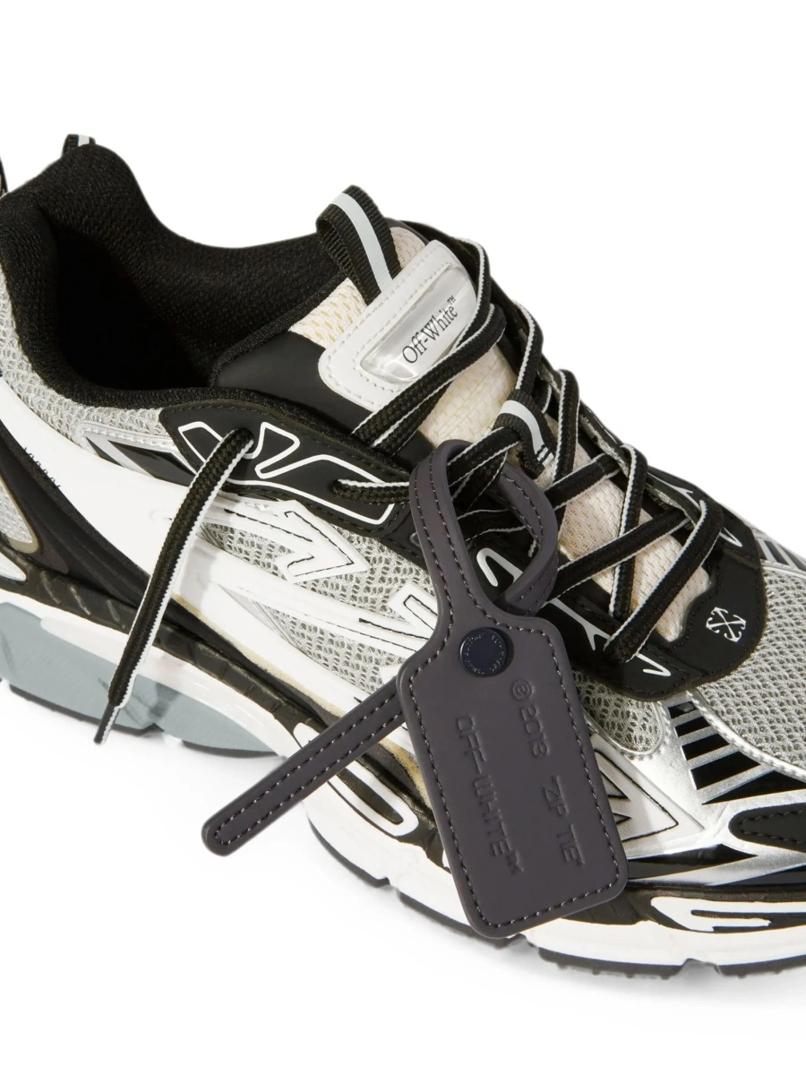 Sneakers Off-White gri din material textil - Img 5