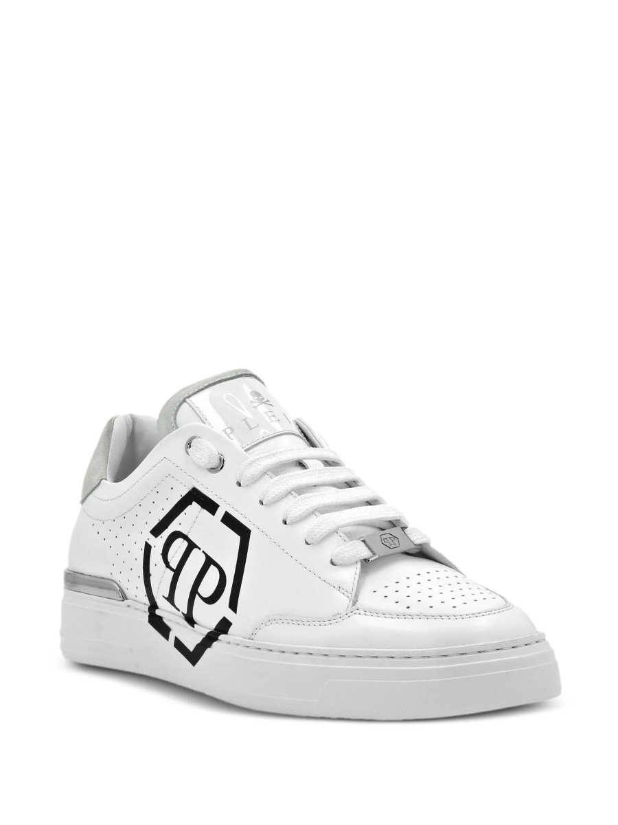 Sneakers Philipp Plein albi din piele - Img 2