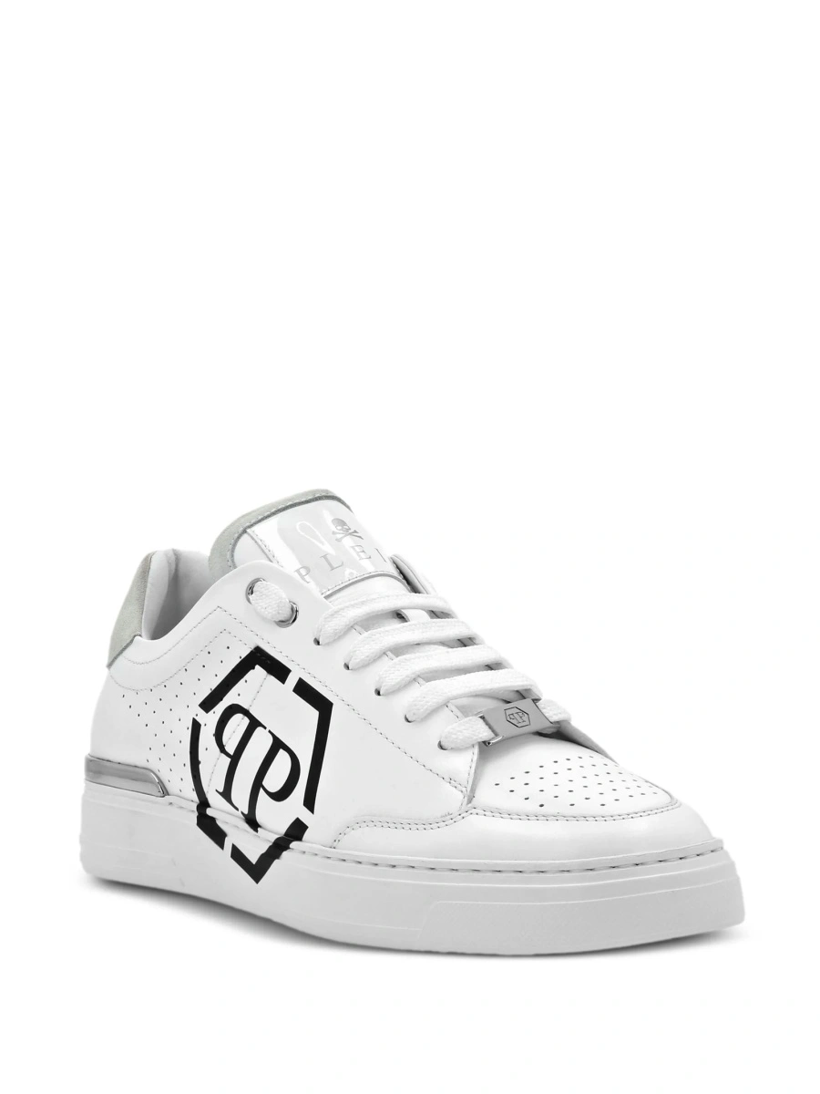 Sneakers Philipp Plein albi din piele - Img 2
