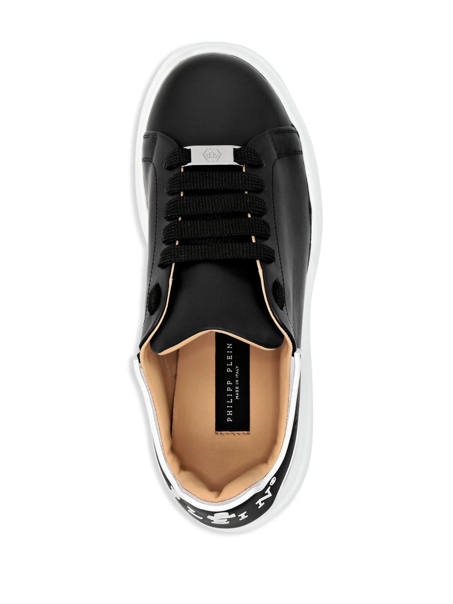 Sneakers Philipp Plein negri din piele - Img 3